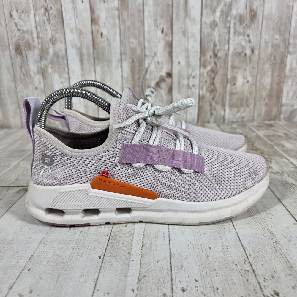 On Cloudnova Lavender White Purple Running Shoes 76.98291 Womens 7